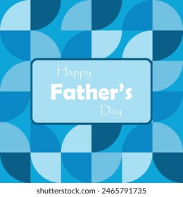 Happy Father's Day background design, Happy Father's Day greeting card, poster, banner template in abstract style.