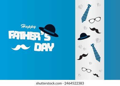 Happy Father's Day background design,Happy Father’s Day Calligraphy greeting card,poster ,banner template.