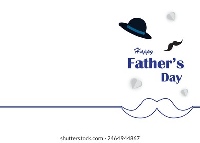 Happy Father's Day background design,Happy Father’s Day Calligraphy greeting card,poster ,banner template.