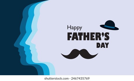 Happy Father's Day background design,Happy Father’s Day Calligraphy greeting card,poster ,banner template.