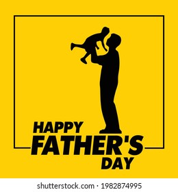 Happy Fathers Day Background. FB Post, Victor