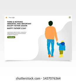 Happy Father's Day Background and Illustration