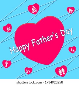 Happy Father's Day Background Illustration