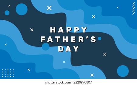 Happy father's day background in modern style