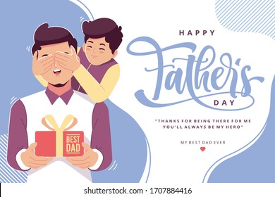happy father's day background stock vector