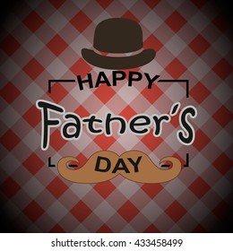 Happy fathers day background vector illustration.