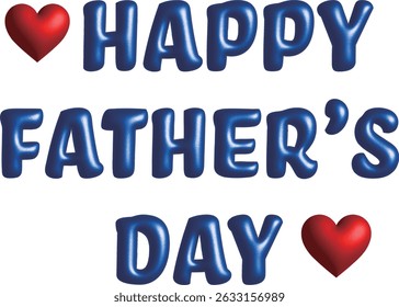 happy fathers day balloon design
