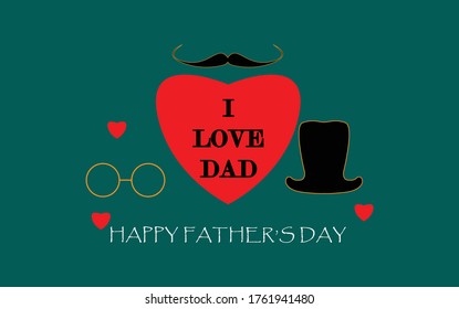 Happy Fathers Day banner background.Promotion and shopping template. Greeting CardHappy Fathers Day 3