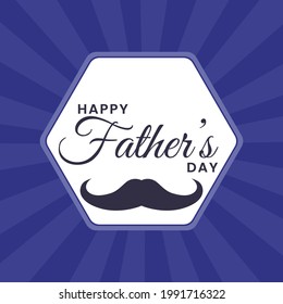 Happy father's day banner design template.