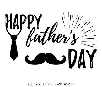 Happy Father's Day banner and giftcard. Best Dad Poster Sign on Background. Vector Illustration.