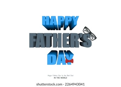 Happy Fathers day banner or greeting card. Father's day. Dad. Vector illustration