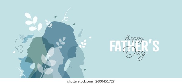 Happy Father's Day banner. Modern design.