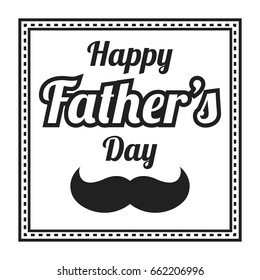 Happy Father's Day Banner. Retro Style. Vector Illustration