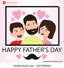 Happy Father's Day Banner Social Media