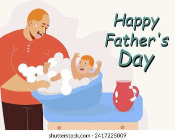 Happy Father's Day banner. Father's Day templates for poster, cover, banner, social media.