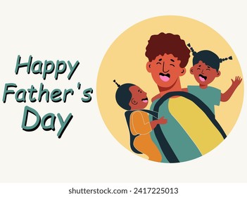 Happy Father's Day banner. Father's Day templates for poster, cover, banner, social media.