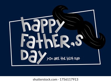 Happy Father's day Beautiful greeting card poster