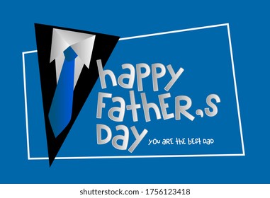 Happy Father's day Beautiful greeting card poster