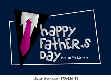 Happy Father's day Beautiful greeting card poster