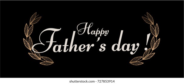 happy Father's day, Beautiful greeting card poster