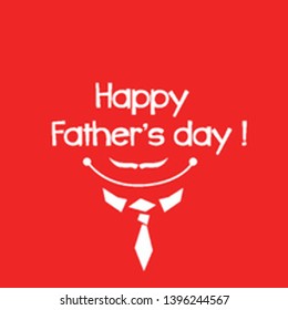 happy father's day, beautiful smile greeting card background or banner