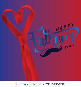 Happy Father's Day Beautiful Vector Art 