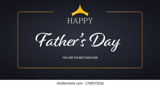 Happy Father's Day benner desing background.