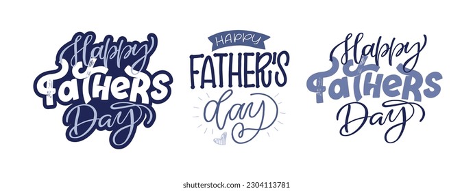 Happy Fathers day - Best Dad ever. Lettering about dad for tee, t-shirt design, invitation, web, mug print. Typography, great design for any purposes. Modern calligraphy template. 