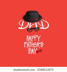 Happy Fathers Day, Best Dad vector: Father's Day wish colorful vector illustrations