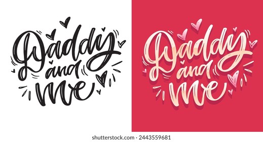 Feliz día de los padres - Mejor papá de todos. Letras sobre papá para camiseta, diseño de camiseta, invitación, web, impresión de taza. Tipografía, gran diseño para cualquier propósito. Plantilla de caligrafía moderna. Cita de celebración. 
