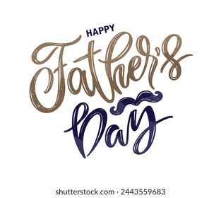 Feliz día de los padres - Mejor papá de todos. Letras sobre papá para camiseta, diseño de camiseta, invitación, web, impresión de taza. Tipografía, gran diseño para cualquier propósito. Plantilla de caligrafía moderna. Cita de celebración. 
