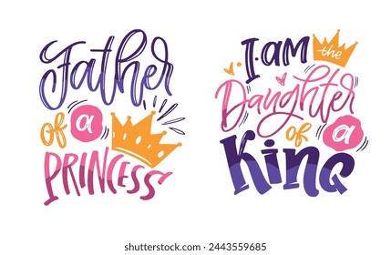 Feliz día de los padres - Mejor papá de todos. Letras sobre papá para camiseta, diseño de camiseta, invitación, web, impresión de taza. Tipografía, gran diseño para cualquier propósito. Plantilla de caligrafía moderna. Cita de celebración. 
