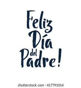 Happy Father's Day Black Greeting card. Ink Inscription. Greeting card template for Father Day. Vector illustration EPS 10