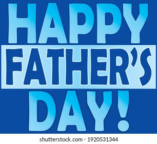 Happy Father's Day Blue Square Box