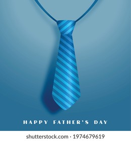 happy fathers day blue tie background