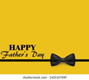 Happy father's day bow tie banner 