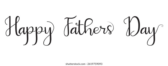 Happy Fathers Day bow tie typography banner. Father's day sale promotion calligraphy poster with doodle necktie and divider sketch line. Father's day lettering for Gift card.  Modern calligraphy 