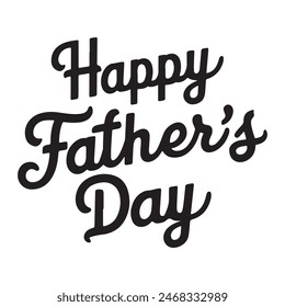 Happy Father's Day caligraphy in vector