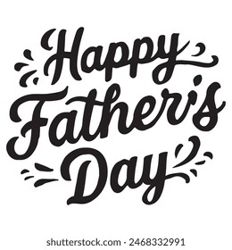 Happy Father's Day caligraphy in vector