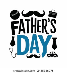 Happy Father's Day calligraphy background for greeting cards, posters, and flyers
