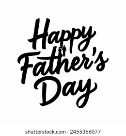 Happy Father's Day calligraphy background for greeting cards, posters, and flyers