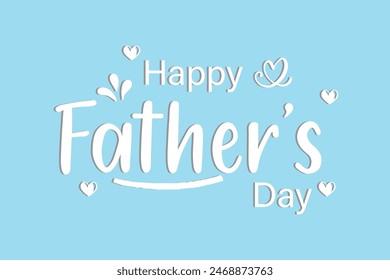Happy Fathers Day calligraphy with bow tie divider. Poster template with black necktie in divider sketch line and elegant lettering Father's Day. Vector