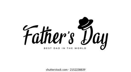 Happy Father's Day Calligraphy Greeting Cards.