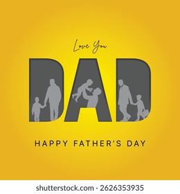 Happy father`s day calligraphy greeting card. Fathers Day vector lettering background with blue tie and white shirt. Dad my king illustration