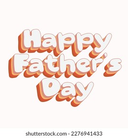 Happy Fathers Day calligraphy light banner. Happy father`s day vector lettering background. Dad my king illustration