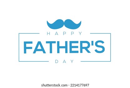 Happy Fathers Day calligraphy quote light banner. Happy father's day vector lettering background. Dad my king illustration