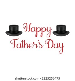 Happy Father's Day Calligraphy Script Over White Texture Background | Happy Fathers Day. Lettering. Holiday Calligraphy Text Design | Happy Fathers Day Poster Letters Emblem and Related Vector Design