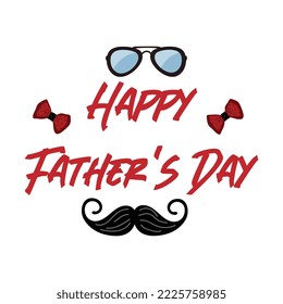 Happy Father's Day Calligraphy Script Over White Texture Background | Happy Fathers Day. Lettering. Holiday Calligraphy Text Design | Happy Fathers Day Poster Letters Emblem and Related Vector Design