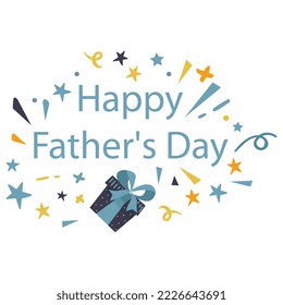 Happy Father's Day Calligraphy Script Over White Texture Background | Happy Fathers Day. Lettering. Holiday Calligraphy Text Design | Happy Fathers Day Poster Letters Emblem and Related Vector Design