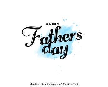 Happy fathers day . calligraphy text